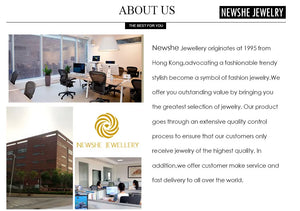 Newshe 3 Pcs Wedding Rings Set for Women 925 Silver 2.6Ct Princess Cut White Blue AAAAA CZ Luxury Bridal Engagement Jewelry