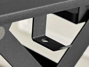 Redlife standing desk converter with wireless charger from Hot Trend Vault, showing adjustable height and workspace surface.