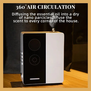 Hot Trend Vault LuxPerfume essential oil diffuser for hotels, portable design, suitable for 300m³ space, shown in the image.