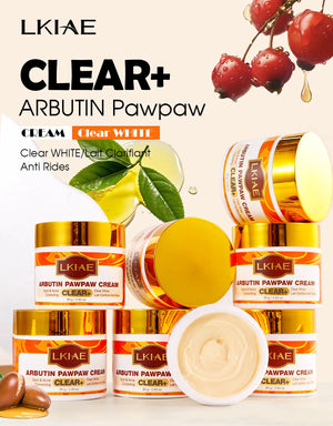 Hot Trend Vault AILKE Arbutin Vitamin C Brightening Kit with skincare products for all skin tones, promoting radiant and even complexion.