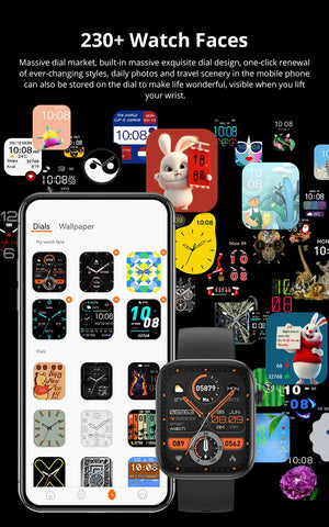 Hot Trend Vault COLMI P71 smartwatch with voice calling and health monitoring features, unisex design, displayed on a black background.