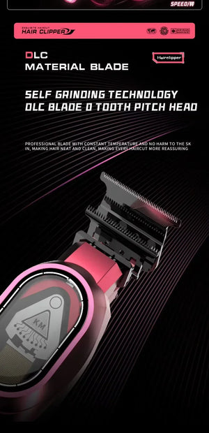 Kemei KM-8502 cordless hair clipper kit with adjustable blades and accessories for home grooming, by Hot Trend Vault