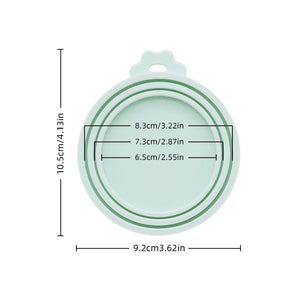 Reusable silicone pet can lid for dogs by Hot Trend Vault, BPA-free, durable, and designed to fit cans securely.