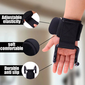 Hot Trend Vault LINGPENG weight lifting hook grips with wrist wraps, durable pro-grade lifting accessories for strength training