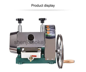 Hand Crank Stainless Steel SugarCane Machine Manual Sugar Cane Juicer 100% Sugar Cane Juice Machine 50kg/H