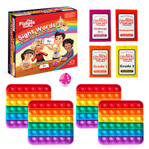 Sight Words fidget game by Hot Trend Vault for kids, designed to improve reading fluency and build confidence through interactive play.