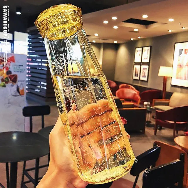 Crystal Diamond Couple Cups - Colorful Sports Water Bottle