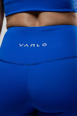Women’s SOHO Fitness Shorts 8 Inch Neo Blue by Hot Trend Vault, featuring lightweight fabric and a comfortable fit for all-day wear.