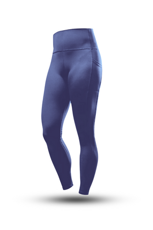 Women’s high waist lilac mist leggings by Hot Trend Vault, full-length and form-fitting for comfortable style.