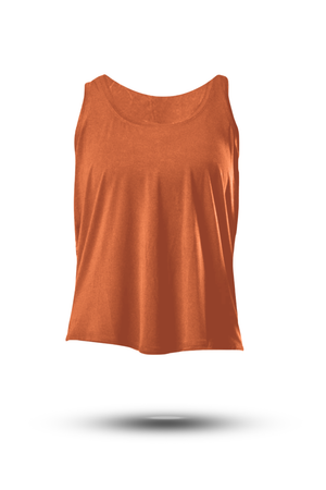 Women’s Terra Halo Recovery Tank Top in Sunfire Clay by Hot Trend Vault, featuring breathable fabric and a relaxed fit.