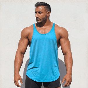 Hot Trend Vault original stringer tank top made in USA by Physique Bodyware, featuring a sleeveless design and athletic fit.