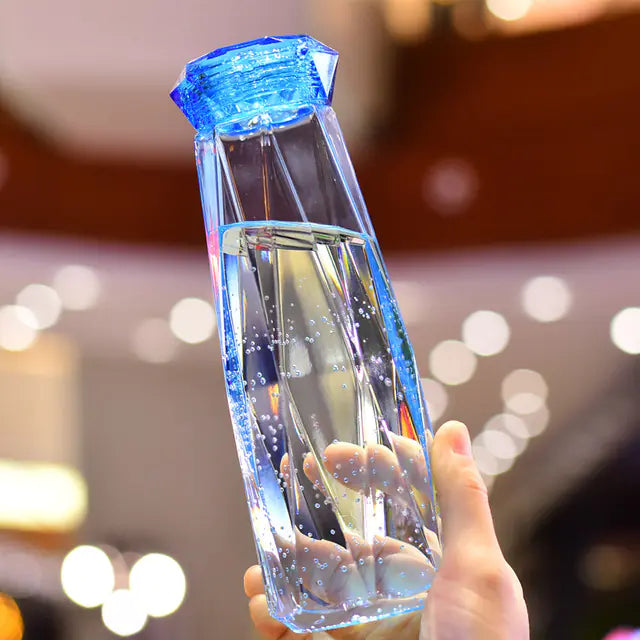 Crystal Diamond Couple Cups - Colorful Sports Water Bottle