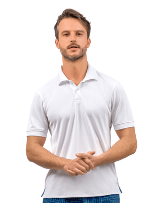 Men's Spin Polo Shirt by Hot Trend Vault, designed for tennis and golf performance, with lightweight fabric and sporty fit.