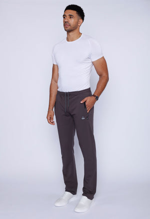 Men's athletic sweatpants by Hot Trend Vault, straight fit, tall size, charcoal color, with 34-inch inseam, casual and comfortable.