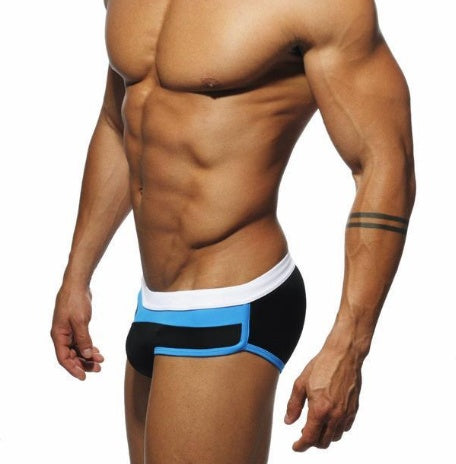 Men's quick-dry swim trunks from Hot Trend Vault featuring a stylish beachwear design for comfortable swimming and beach outings.