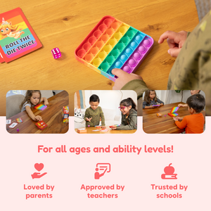 Kids playing Hot Trend Vault Sight Words Fidget Game to improve reading fluency and confidence through interactive learning.