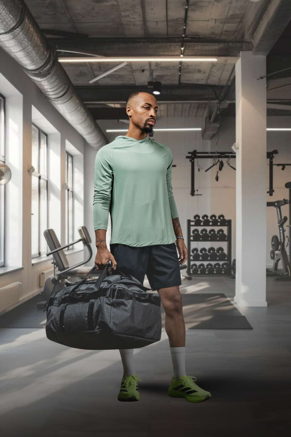 Men's Terra Recovery Element Hoodie Shirt in Low Light Olive by Hot Trend Vault, featuring a comfortable hoodie with stylish olive color.