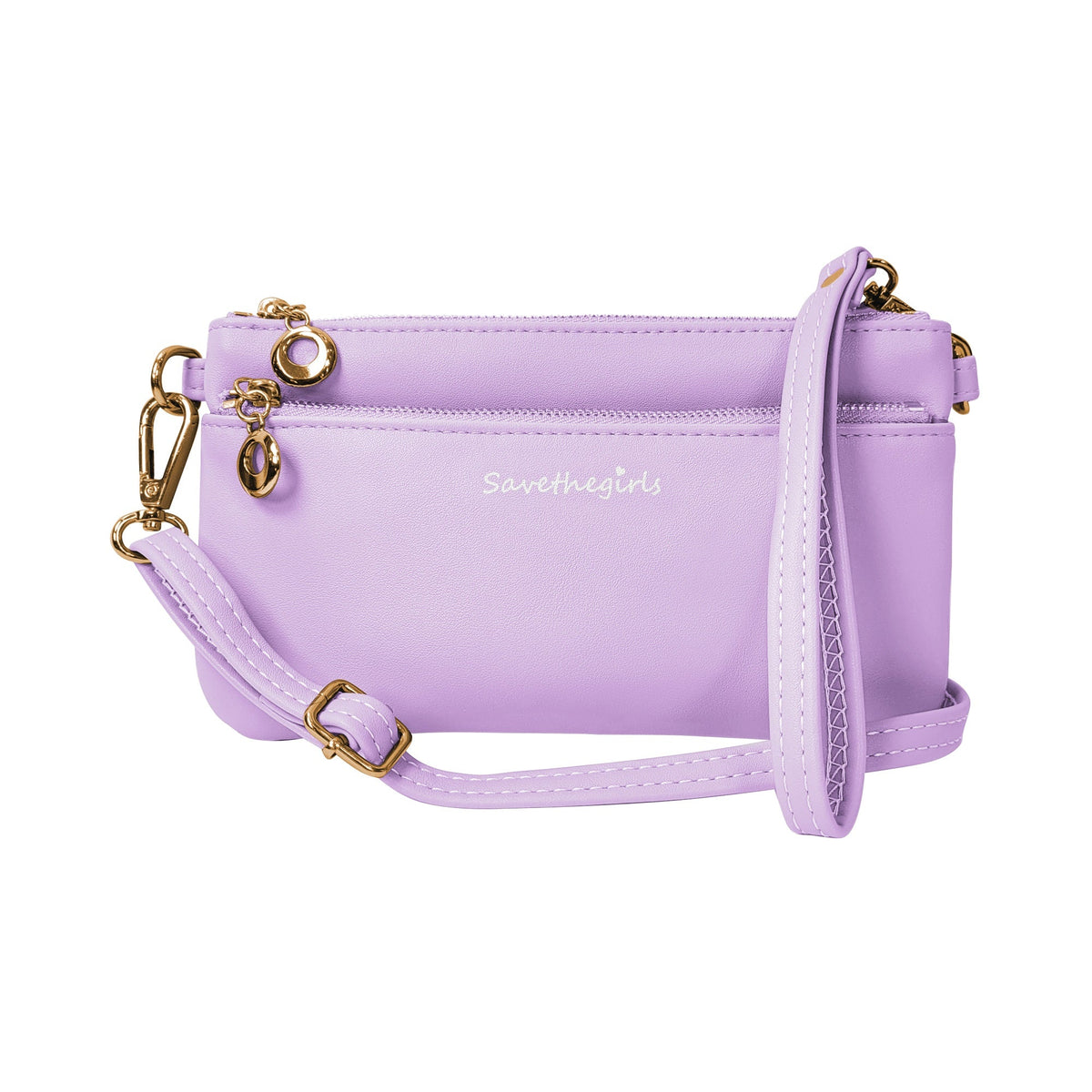 Gold hardware Hot Trend Vault Bella RFID crossbody purse with RFID blocking and smartphone access, stylish and functional for everyday use.