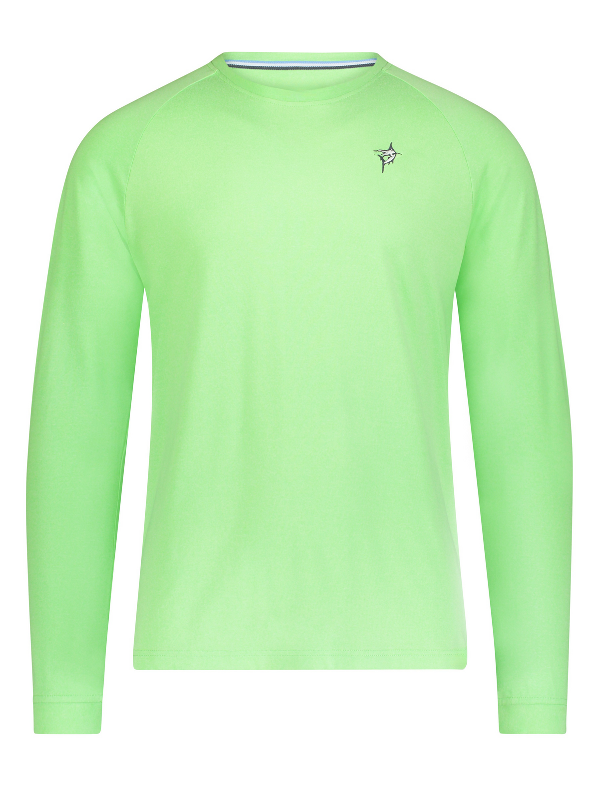 Hot Trend Vault Dockside Performance long sleeve shirt in black with UV50 fabric, 360 flex stretch, and quick-dry performance features.