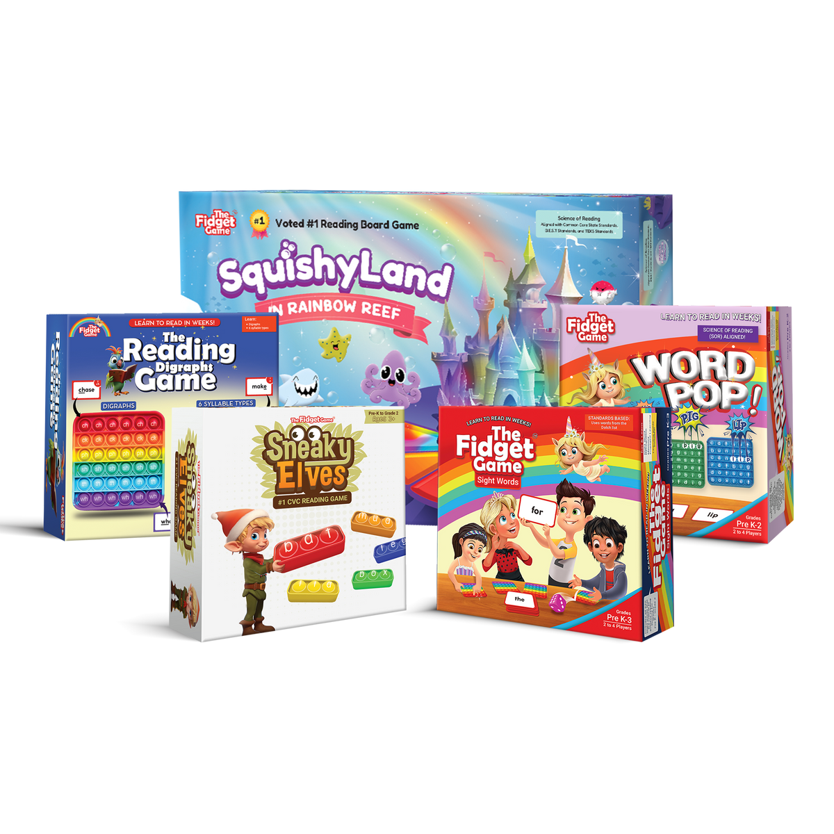 Kids game by Hot Trend Vault featuring sight words fidget game to boost reading fluency and confidence for grade 1 children.