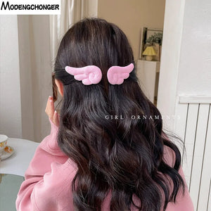 Cute plush hair clips from Hot Trend Vault, 2-pack, featuring colorful, soft fabric designs for girls and kids.