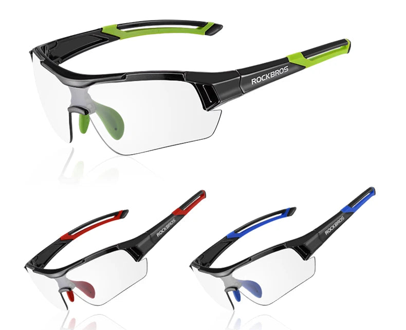 ROCKBROS Cycling Outdoor Bike Photochromatic Glasses Sport Bicycle Sunglasses Goggles Myopia Frame Protection Eyewear
