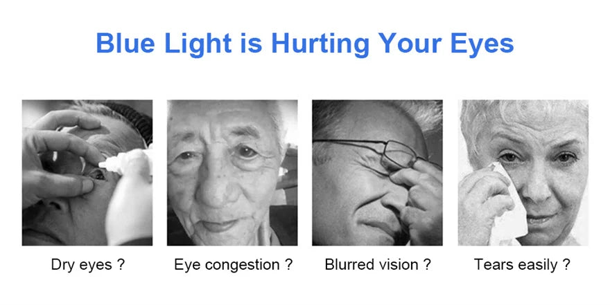 CLLOIO New Progressive Multifocus Reading Glasses Men Business Anti Blue Light Presbyopic Glasses Spring Hinge Diopters Eyewear