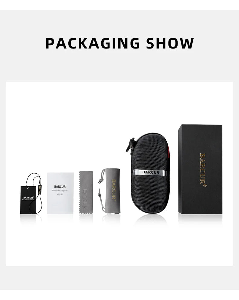 BARCUR Aluminium Magnesium Square Sunglasses Men Polarized Vintage Shades Women Sun Glasses For Men Sport Eyewear Oculos De Sol