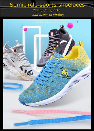 Round polyester sport shoelaces for men and women, durable outdoor accessories by Hot Trend Vault, shown in the image.