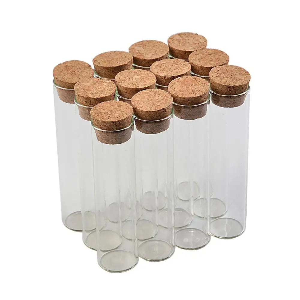 22x120mm 30ml Empty Glass Transparent Clear Bottles With Cork Stopper Glass Vials Jars Storage Bottles Test Tube Jars 50pcs/lot