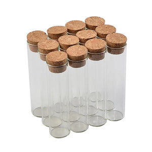 22x120mm 30ml Empty Glass Transparent Clear Bottles With Cork Stopper Glass Vials Jars Storage Bottles Test Tube Jars 50pcs/lot