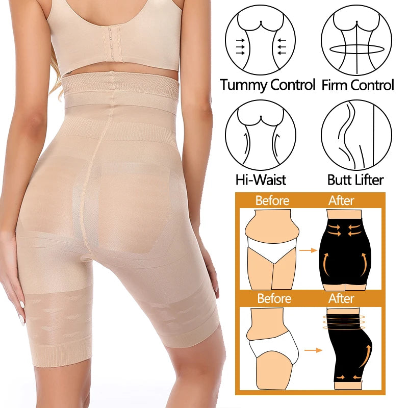 Seamless high waist shaper panties for women with tummy control and butt lifting, breathable and comfortable from Hot Trend Vault.