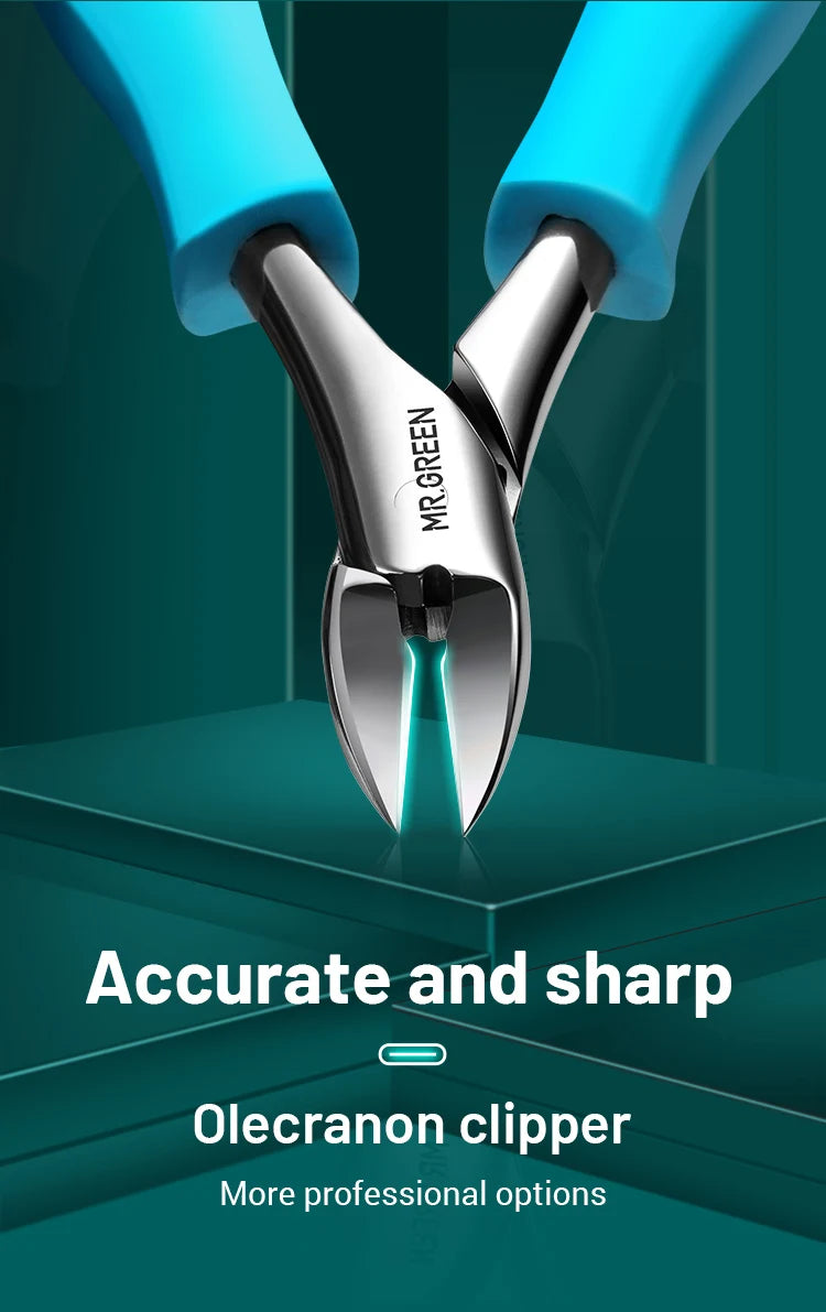 MR.GREEN Nail Clippers Toenail Cutters Pedicure Manicure Tools  Ingrown Paronychia Professional Correction Tool Sets