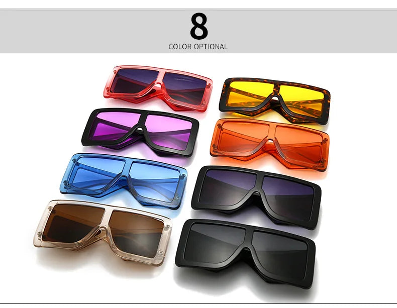 Square Vintage Sunglasses Women 2021 New Sexy Retro Oversized Fashion Sun Glasses Brand Designer Punk Eyeglasses Female Oculos