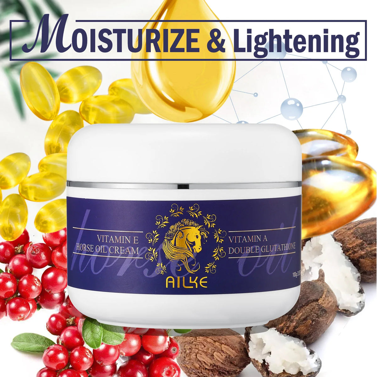 Hot Trend Vault AILKE Whitening Skin Care Set for all skin types, featuring products to reduce dark spots and brighten skin.