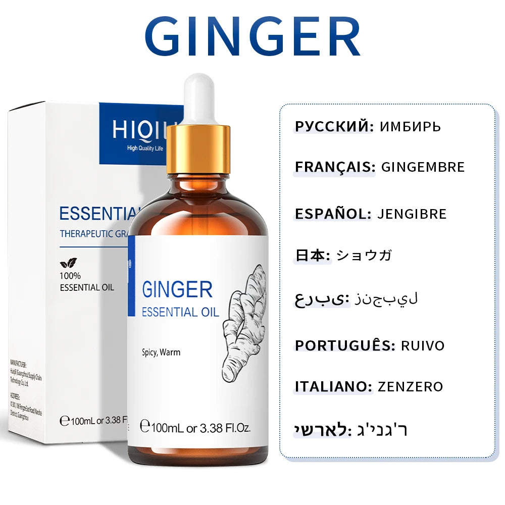 Hot Trend Vault HIQILI essential oil blend in a 100ml calming diffuser with spa fans, ideal for relaxing aromatherapy.