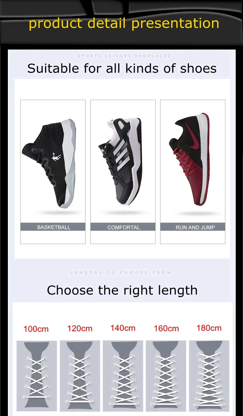 1 Pair Classic Round Shoelaces Leisure Sport Shoe laces Outdoor Men And Women High Quality Shoelace Fashion Multi Color