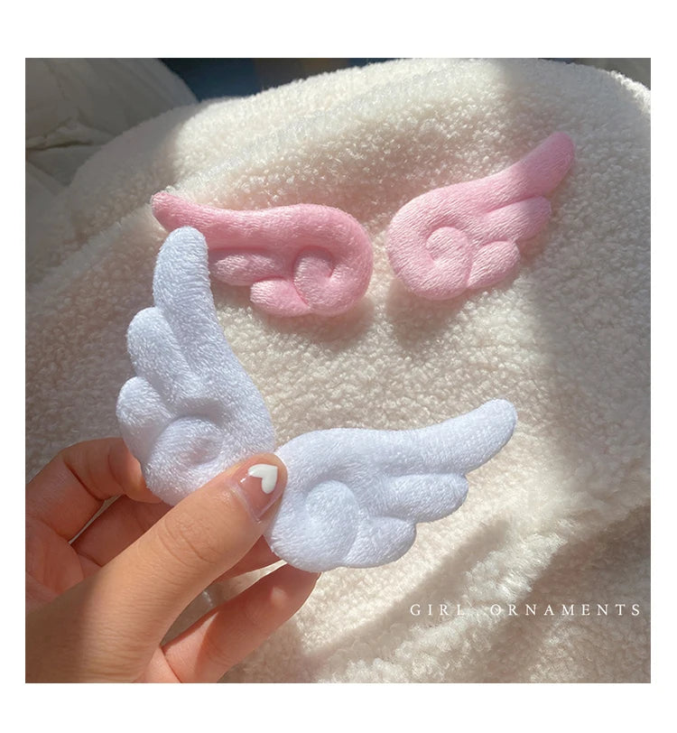 Cute plush hair clips for girls and kids, Hot Trend Vault 2-pack featuring soft, colorful fabric hair accessories.