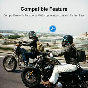 Fodsports BT-S2 Intercom Motorcycle Helmet Bluetooth Headset BT Interphone Handsfree Intercomunicador with FM Radio