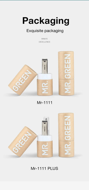 MR.GREEN Nail Clippers Stainless Steel Anti Splash Fingernail Cutter Manicure Tools Bionics Design Nail Trimmer Pedicure Scissor