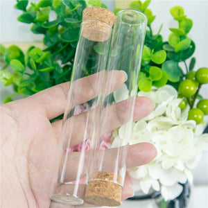 22x120mm 30ml Empty Glass Transparent Clear Bottles With Cork Stopper Glass Vials Jars Storage Bottles Test Tube Jars 50pcs/lot