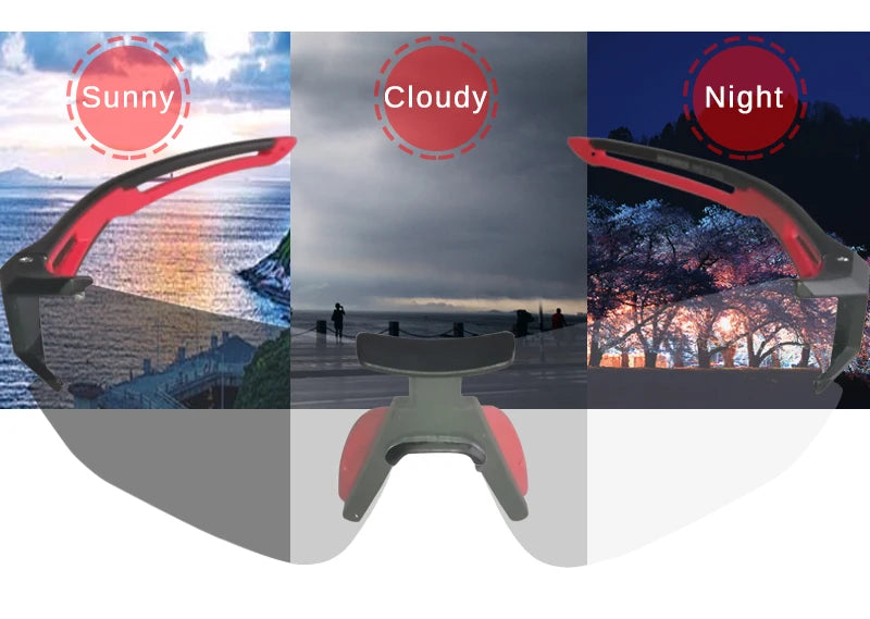 ROCKBROS Cycling Outdoor Bike Photochromatic Glasses Sport Bicycle Sunglasses Goggles Myopia Frame Protection Eyewear