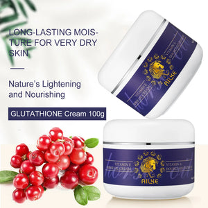 AILKE Glutathione whitening skin care product for women, featuring moisturizing formula for an even skin tone and all skin types.