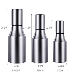 Oil Bottle Stainless Steel Vinegar Oil Olive Dispenser Bottle Pot Leakproof Container Kitchen Accessories 500/750/1000ml