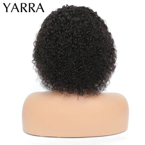 Hot Trend Vault Yarra Remy Brazilian kinky curly headband wig for black women, showcasing the textured curly hair style.