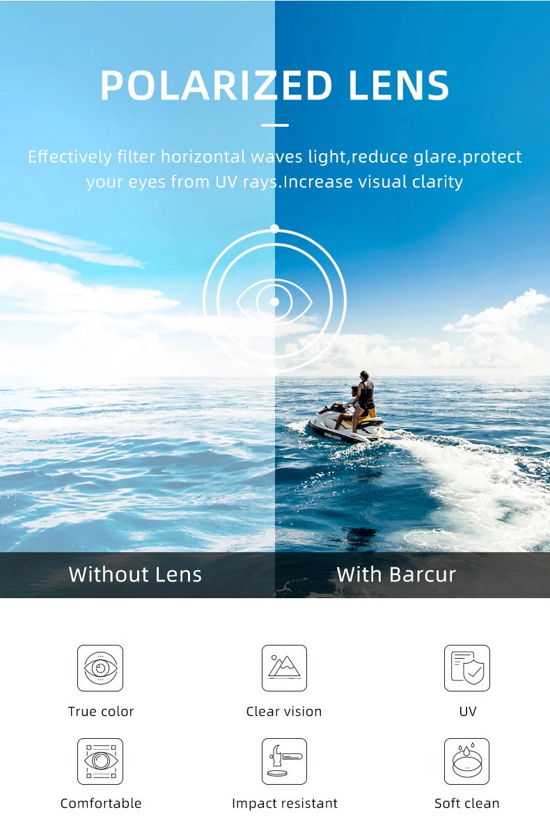 BARCUR Aluminium Magnesium Square Sunglasses Men Polarized Vintage Shades Women Sun Glasses For Men Sport Eyewear Oculos De Sol