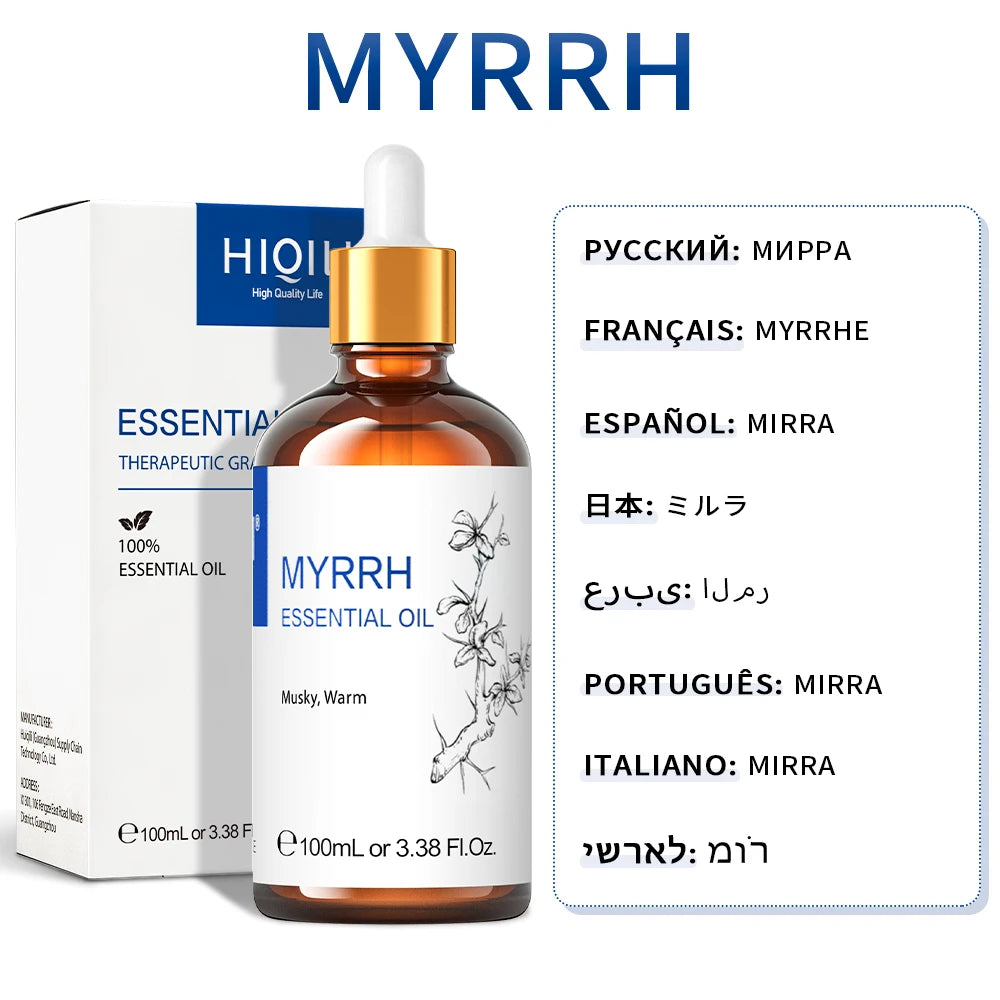 Hot Trend Vault HIQILI essential oil blend 100ml calming diffuser with spa fans, ideal for relaxing aromatherapy sessions.