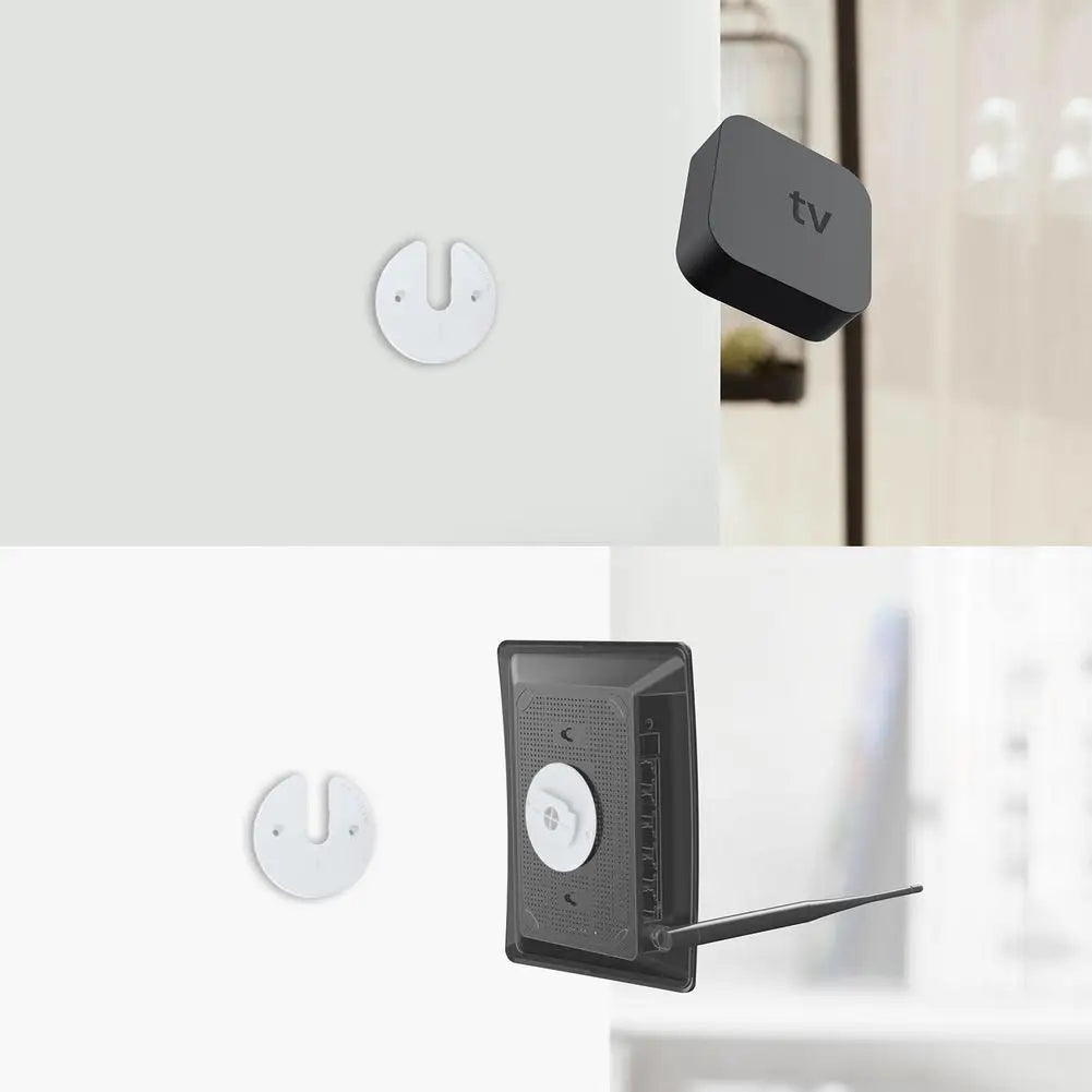 2 Pcs Holder Wall Mounted Organizer For IPad Air Mini Pro WIFI Routers Storage Box TV Boxes Hanging Bracket Wholesale
