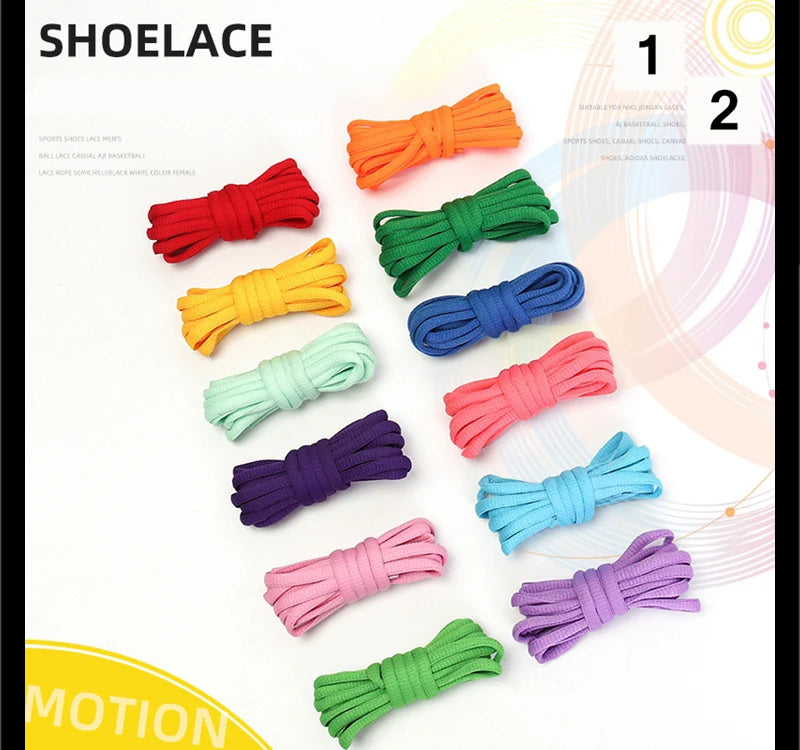 1 Pair Classic Round Shoelaces Leisure Sport Shoe laces Outdoor Men And Women High Quality Shoelace Fashion Multi Color