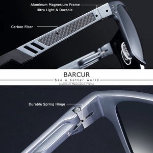 Hot Trend Vault men's polarized sunglasses with aluminium magnesium frames, stylish and lightweight for outdoor wear.